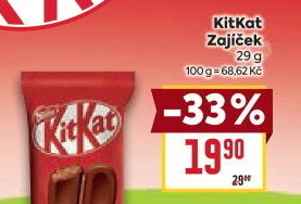 Čokoládový zajíc Kit Kat