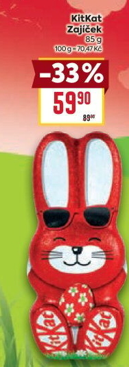 Čokoládový zajíc Kit Kat