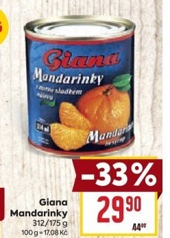 Kompot mandarinky Giana