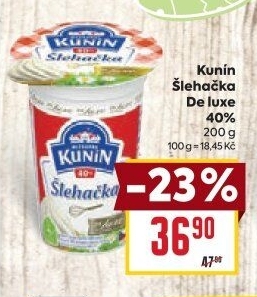 Šlehačka de luxe Mlékárna Kunín 40%