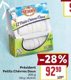 Sýr kozí Petits Chévres Doux Président