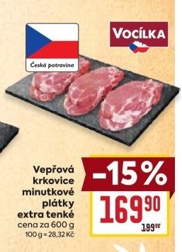 Vepřová krkovice bez kosti Vocílka