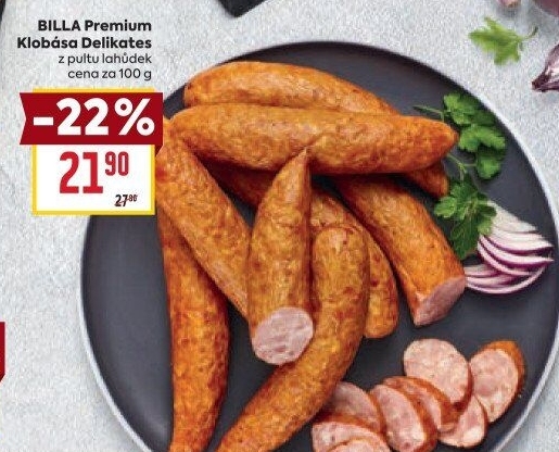 Klobása Delikates Billa Premium