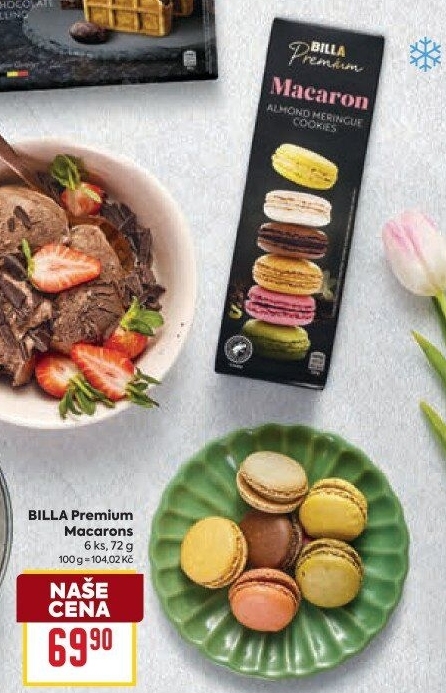 Makronky mražené Premium Billa