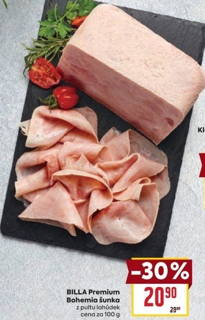 Šunka Bohemia Billa Premium