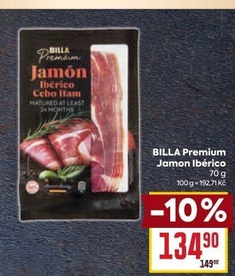 Šunka Jamón Iberico Billa Premium