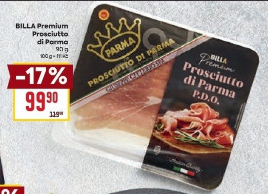 Šunka Prosciutto di Parma Premium Billa