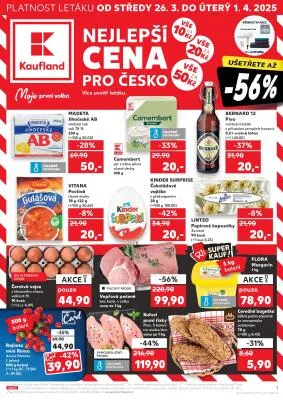akční leták Kaufland 26.3.2025-1.4.2025
