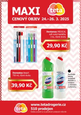 akční leták Teta drogerie 24.3.2025-26.3.2025