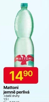 Přírodní voda Mattoni