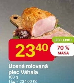Uzená rolovaná plec Váhala