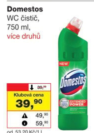 Čistič WC gelový Domestos