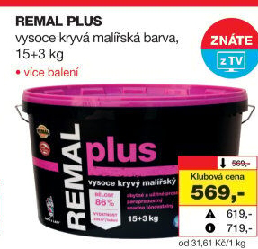 Malířský nátěr Plus Remal
