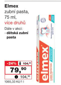 Pasty na zuby Elmex