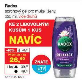 Sprchový gel Radox