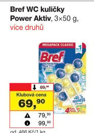 WC blok tuhý Power Aktiv Bref