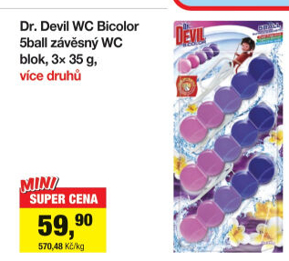WC blok Bicolor Dr. Devil