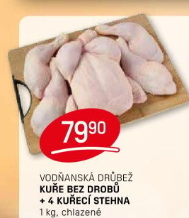 Kuře + 4 kuřecí stehna Vodňanské kuře
