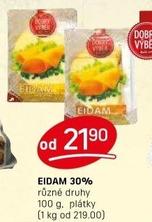 Sýr Eidam 30% Dobrý Výběr