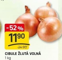 Cibule kuchyňská žlutá