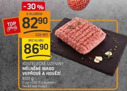 Mleté maso mix Kostelecké uzeniny