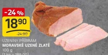 Moravské uzené zlatéPříbramská uzenina