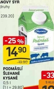 Nápoj podmáslí šlehané kysané Moravia