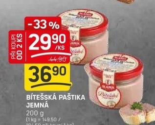 Paštika bítešská jemná Sláma