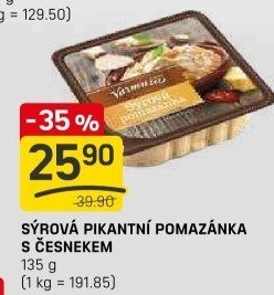 Pikantní sýrová pomazánka s česnekem Varmuža