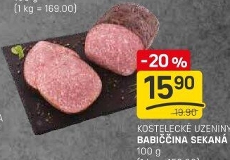Sekaná babiččina Kostelecké uzeniny
