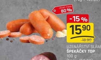 Špekáčky Top Sláma