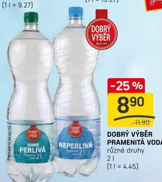 Voda přírodní Dobrý Výběr