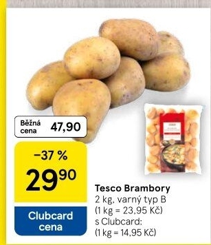 Brambory Tesco