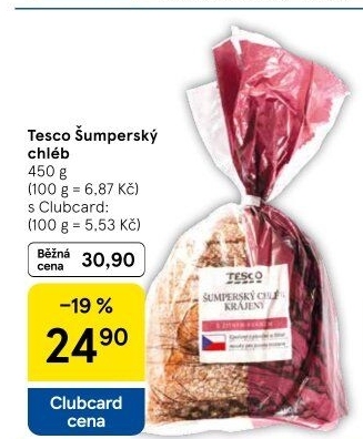 Chléb Šumperský Tesco