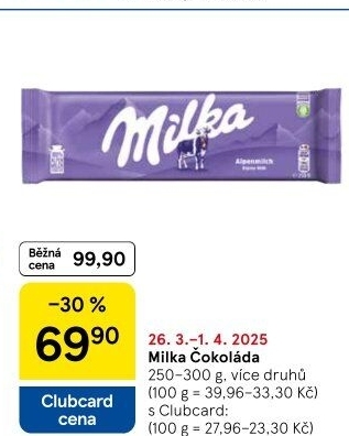 Čokoláda Milka