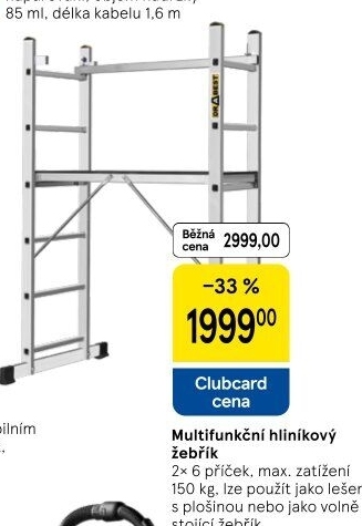 Hliníkový multifunkční žebřík