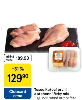 Kuřecí řízky mix Tesco