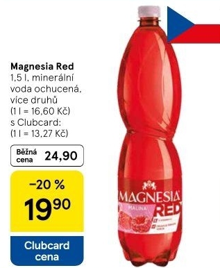Minerální voda Magnesia Red