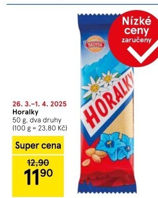 Oplatky Horalky Sedita