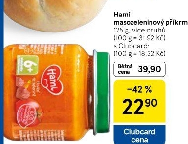 Příkrm masozeleninový Hami