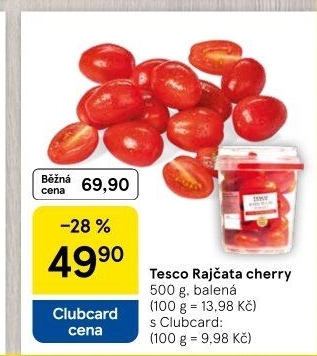 Rajčata cherry Tesco