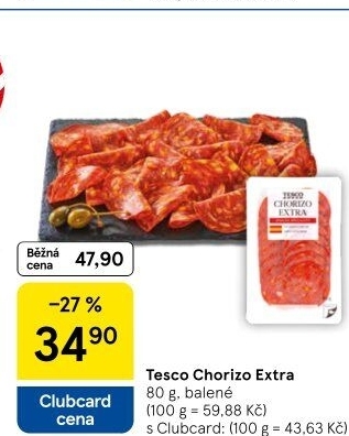 Salám Chorizo Extra Tesco
