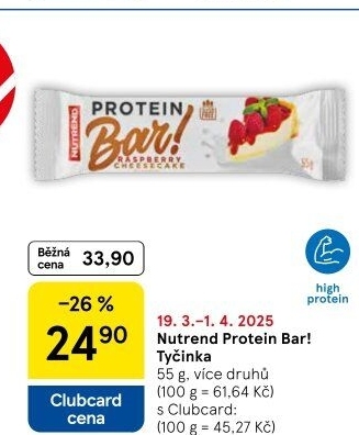 Tyčinka Protein Bar Nutrend