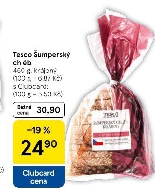 Chléb Šumperský Tesco