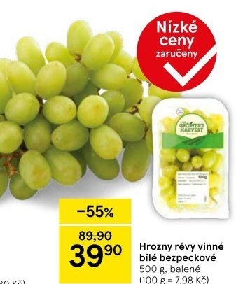 Hrozny bílé bezsemenné The Grower'