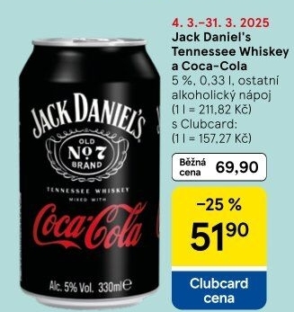 Míchaný nápoj Jack Daniel'