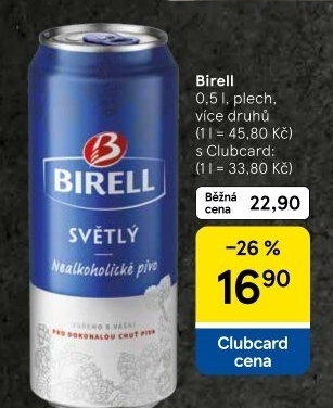 Nealkoholické pivo Birell