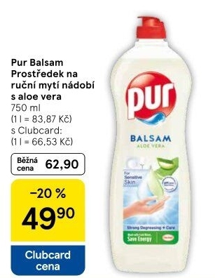 Prostředek na nádobí Balsam Pur