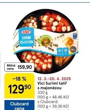 Surimi talíř s majonézou Vici