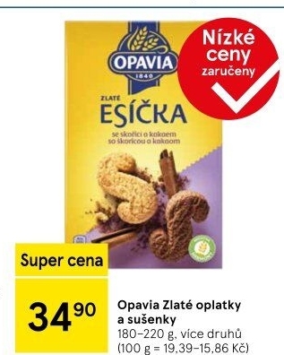 Sušenky Zlaté Opavia - boxy
